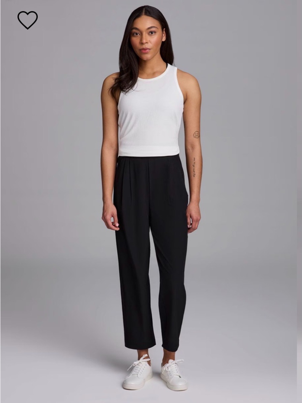 RBX Black High-Waist Relaxed Tapered Joggers